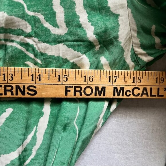 Selected Femme Long-Sleeve Marble-Print Midi Wrap Dress Sz 38/ 8 - Picture 12 of 12